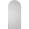 Ekena Millwork Round Top Surface Mount PVC Gable Vent w/ 2"W x 2"P Brickmould Sill Frame, 18"W x 40"H GVPRT18X4003SN - alternate 4